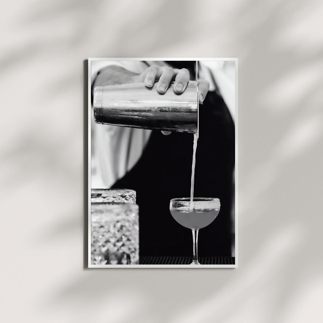 Martini in Los Angeles Poster - Bar Wall Decor