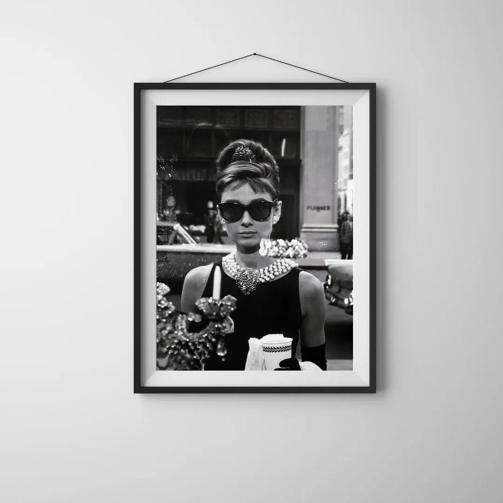 Audrey Hepburn Wall Decor, Black and White Wall Art