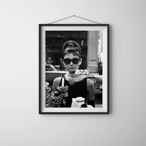 Audrey Hepburn Wall Decor, Black and White Wall Art