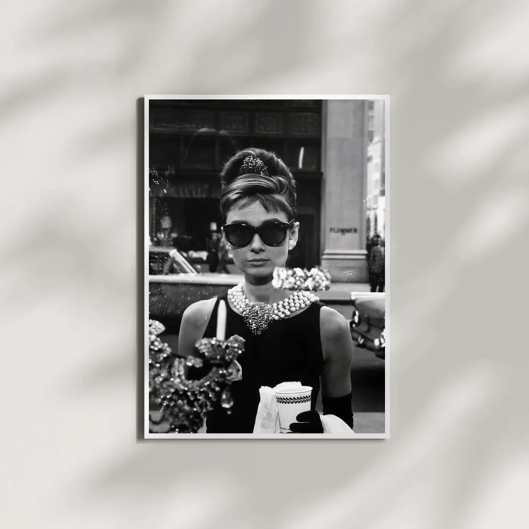 Audrey Hepburn Wall Decor, Black and White Wall Art