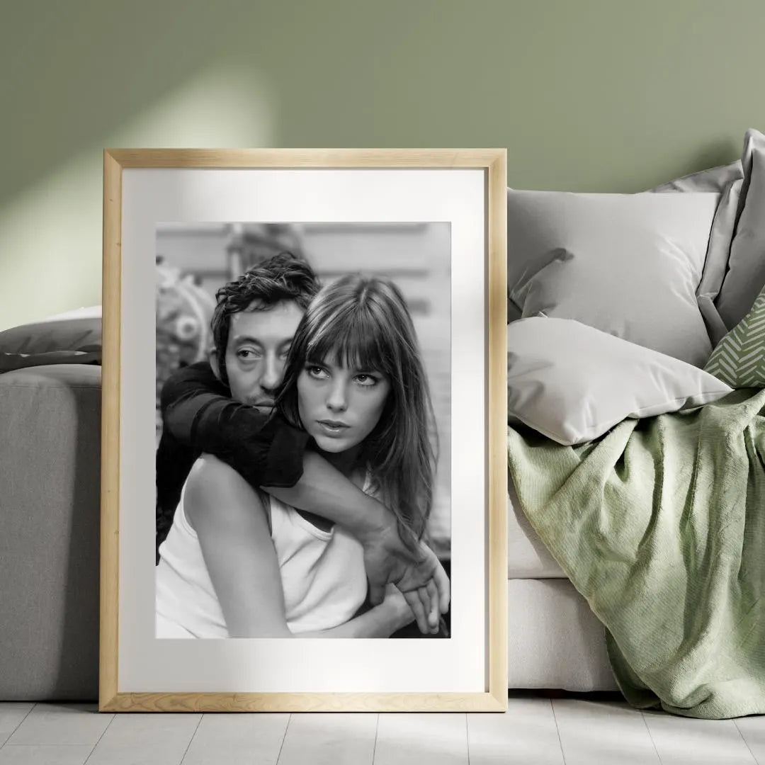 Jane Birkin and Serge Gainsbourg Wall Art, Photography Poster