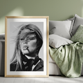 Brigitte Bardot Portrait: Vintage French Poster / DIGITAL DOWNLOAD