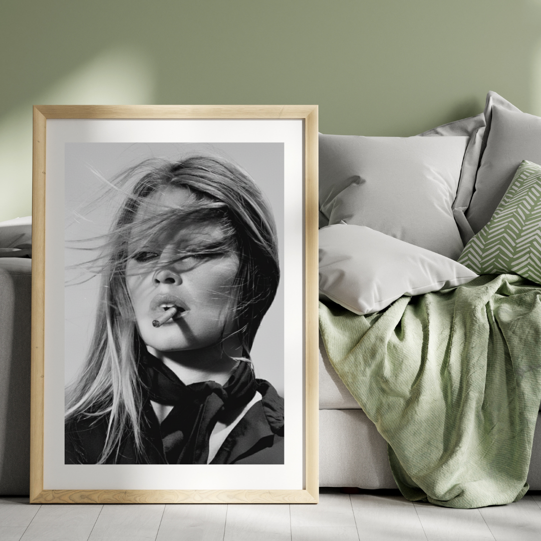 Brigitte Bardot Portrait: Vintage French Poster / DIGITAL DOWNLOAD